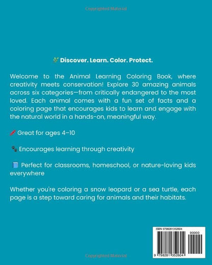 Color & Learn Amazing Animals (An Endangered Animals Series Book)